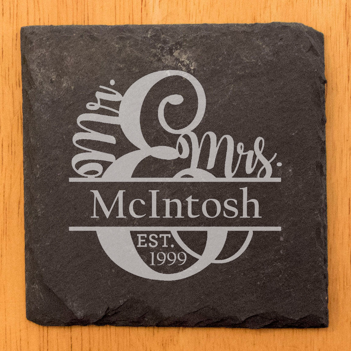 Forever Fun: Whimsical Mr. & Mrs. Personalized Coasters