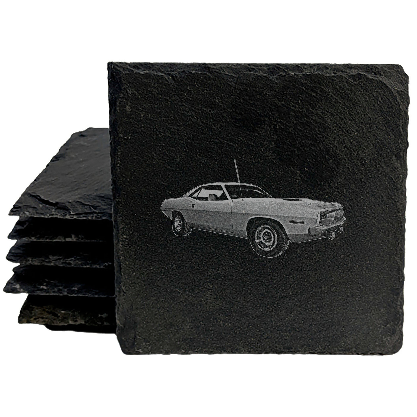 1970 Plymouth Barracuda Coasters: Classic Muscle Car Style for Your Drinks
