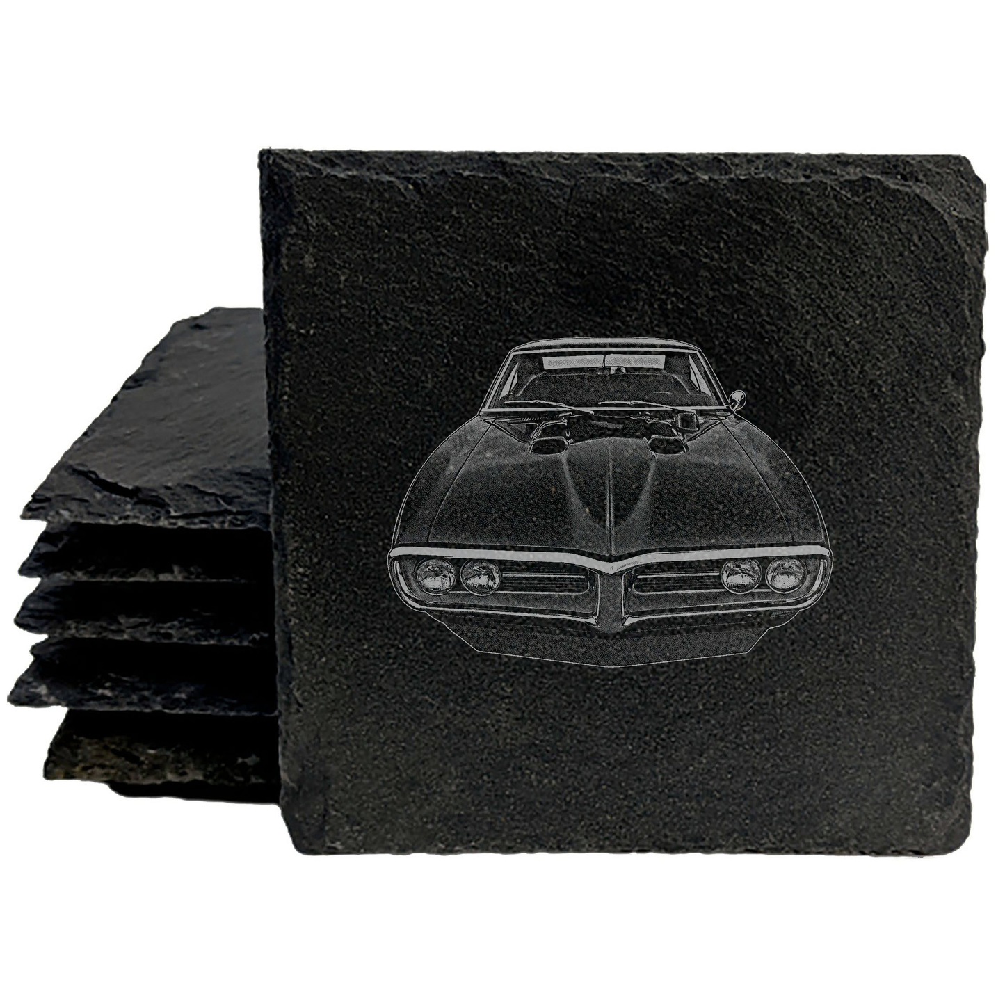 Muscle Car Magic: Vintage 1968 Firebird Coasters with Flair