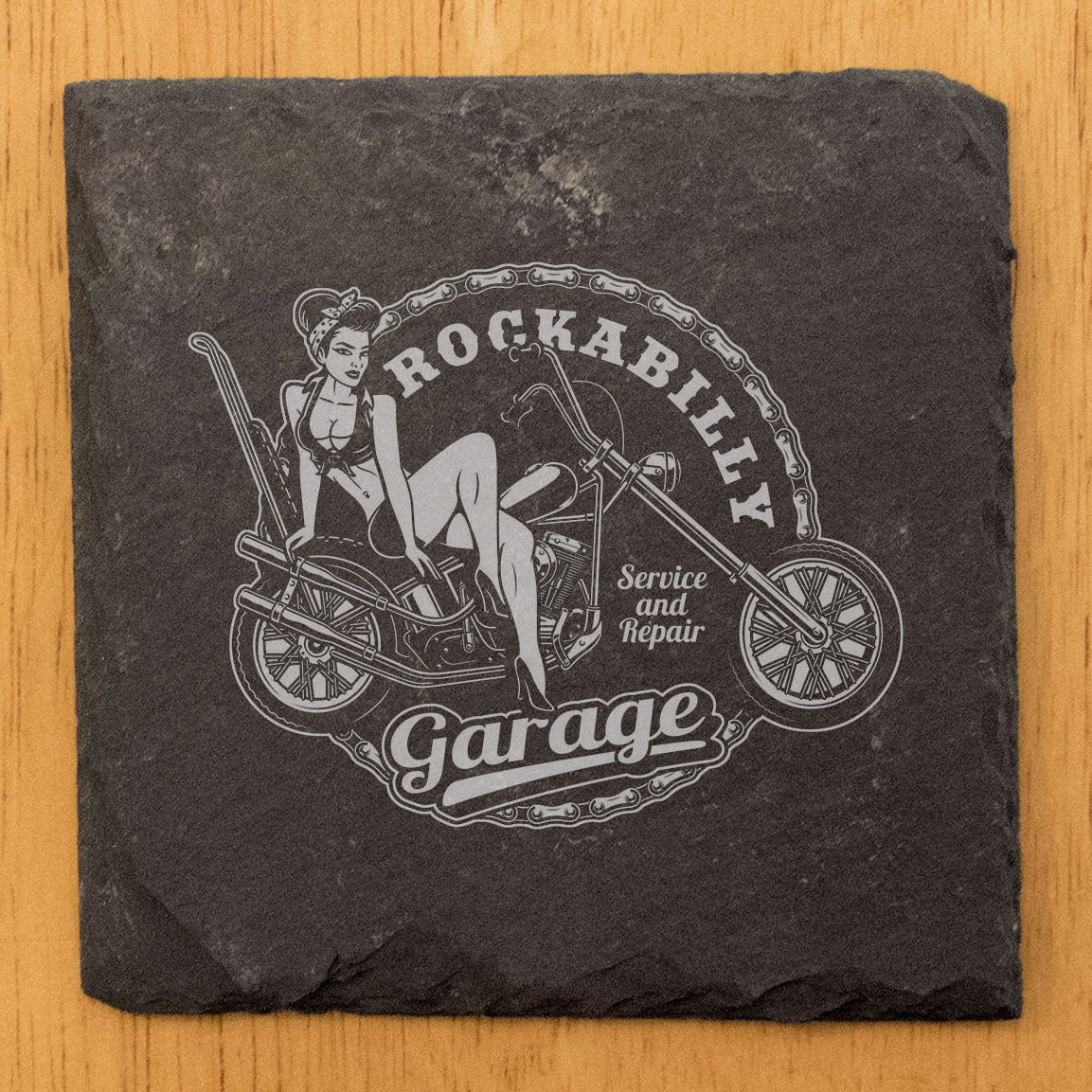 Rockabilly Ride: Pinup Girl Coasters for the Garage