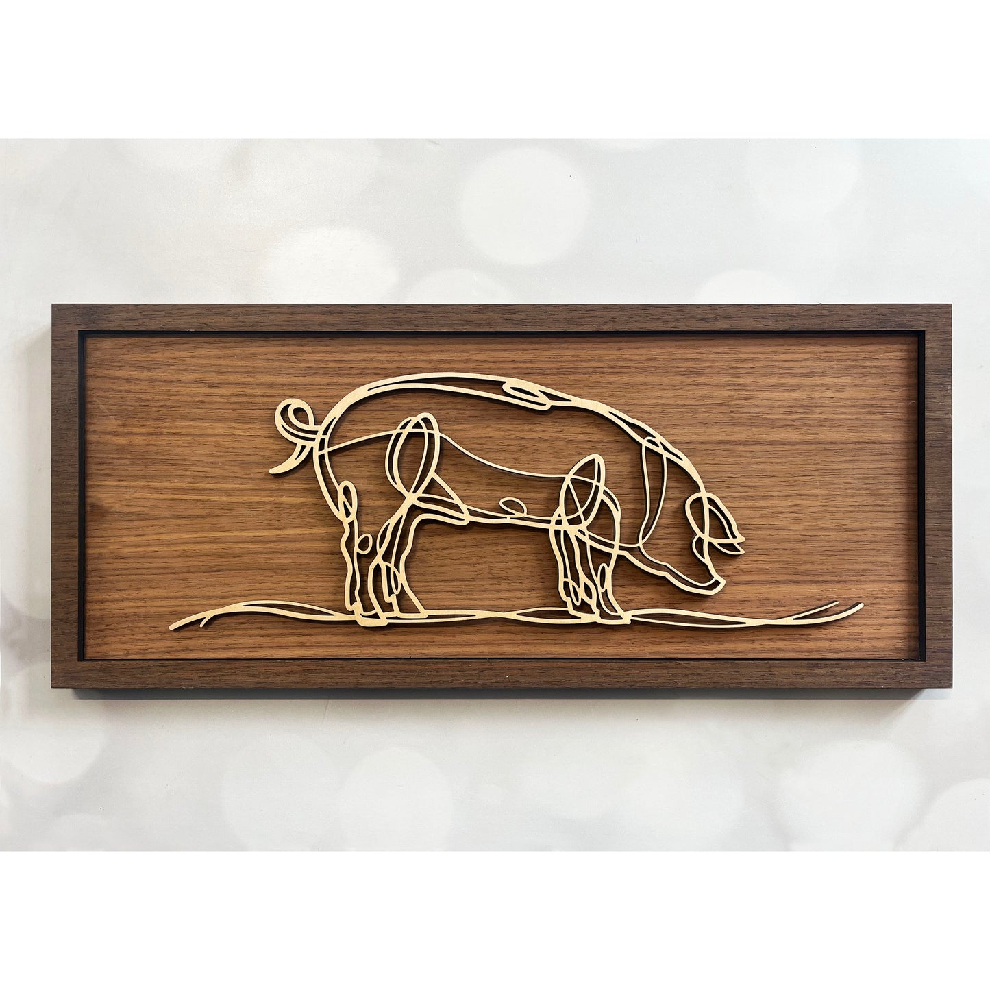Pig Doodle Art Sign
