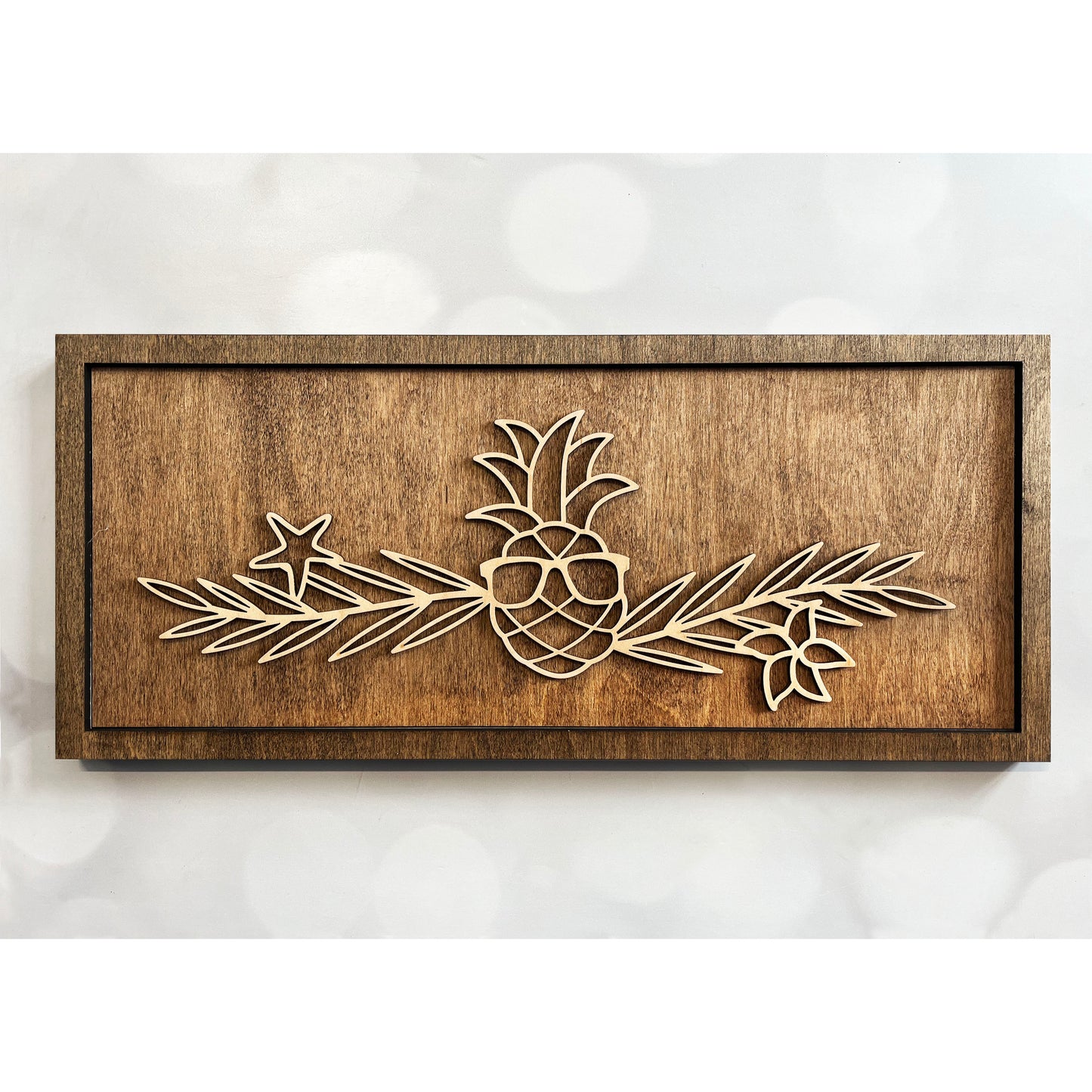 Pineapple Line Art Sign