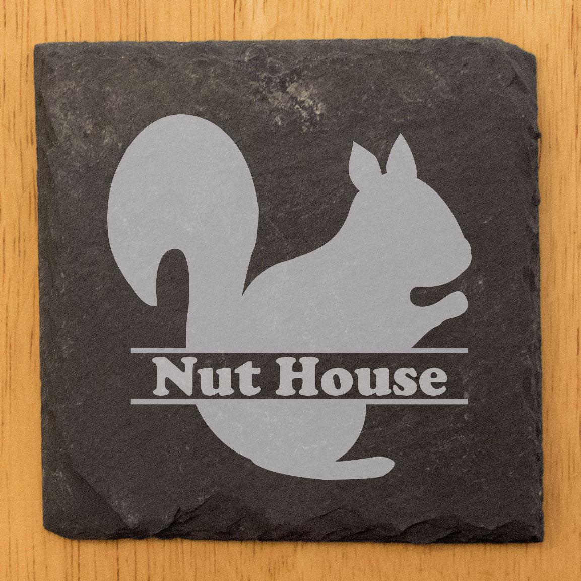 Personalized Squirrel Coasters #1