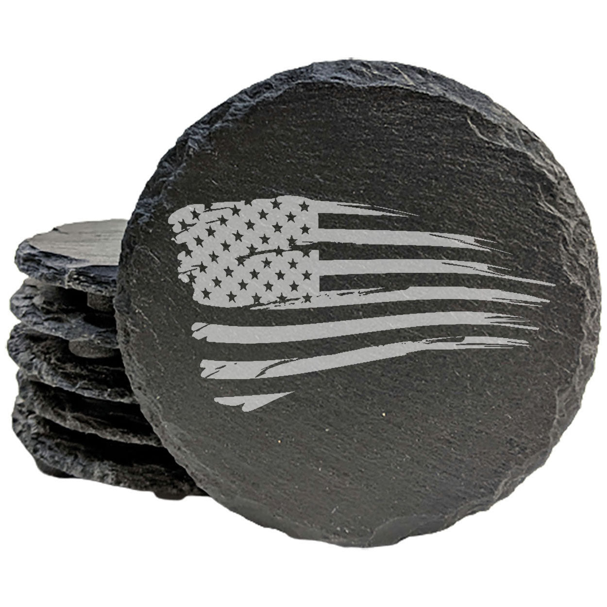A Touch of Patriotism: Tattered Flag Coasters for All