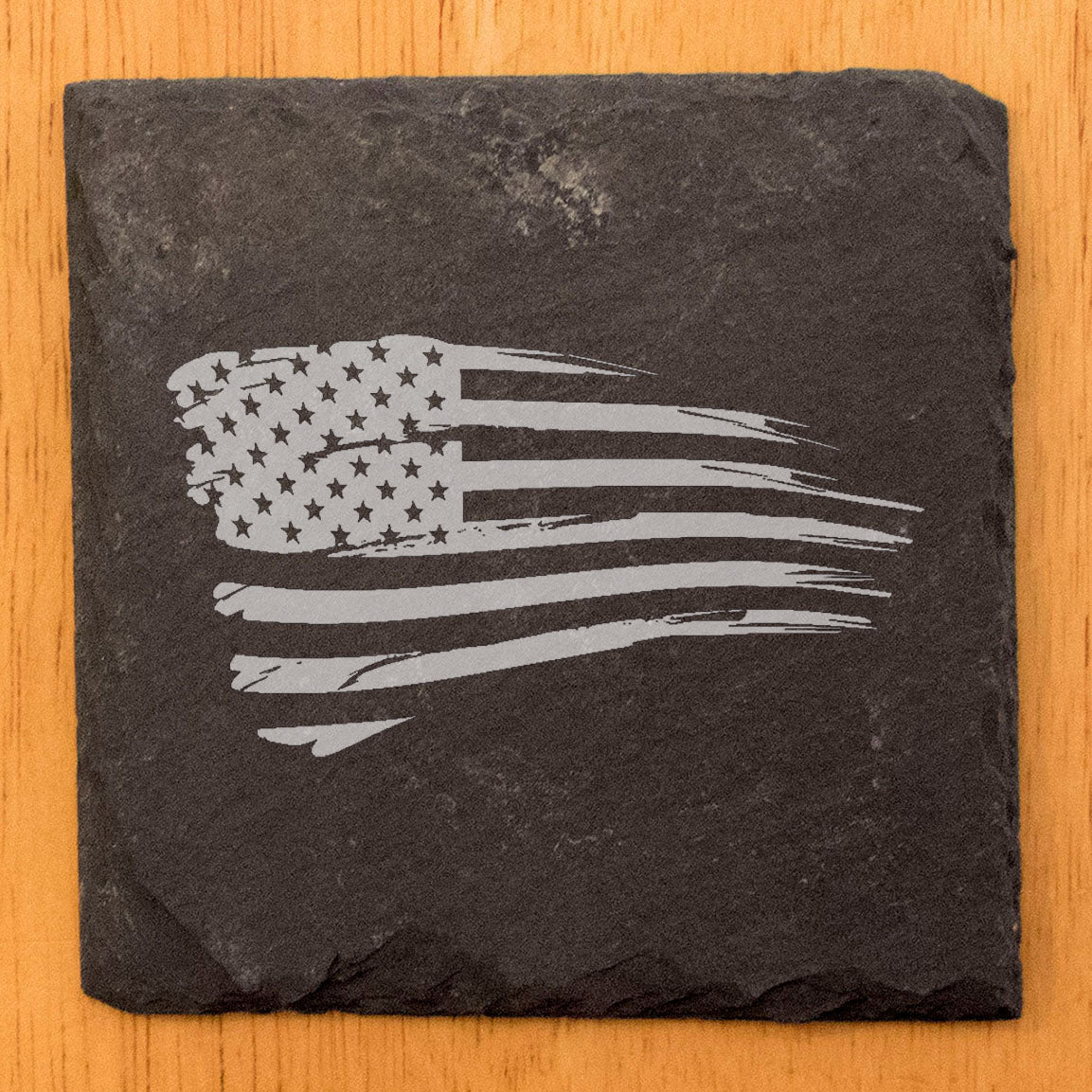 A Touch of Patriotism: Tattered Flag Coasters for All