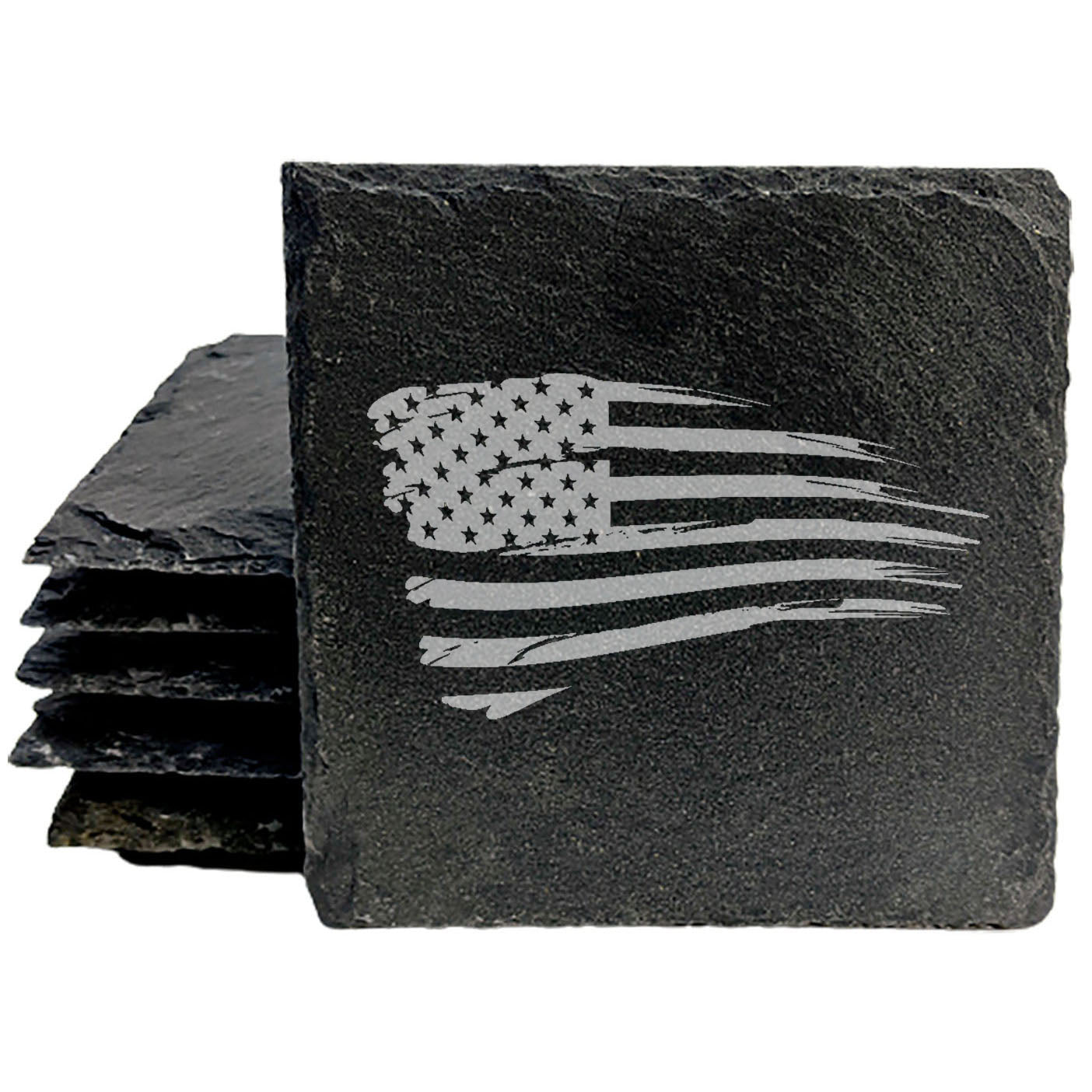 A Touch of Patriotism: Tattered Flag Coasters for All