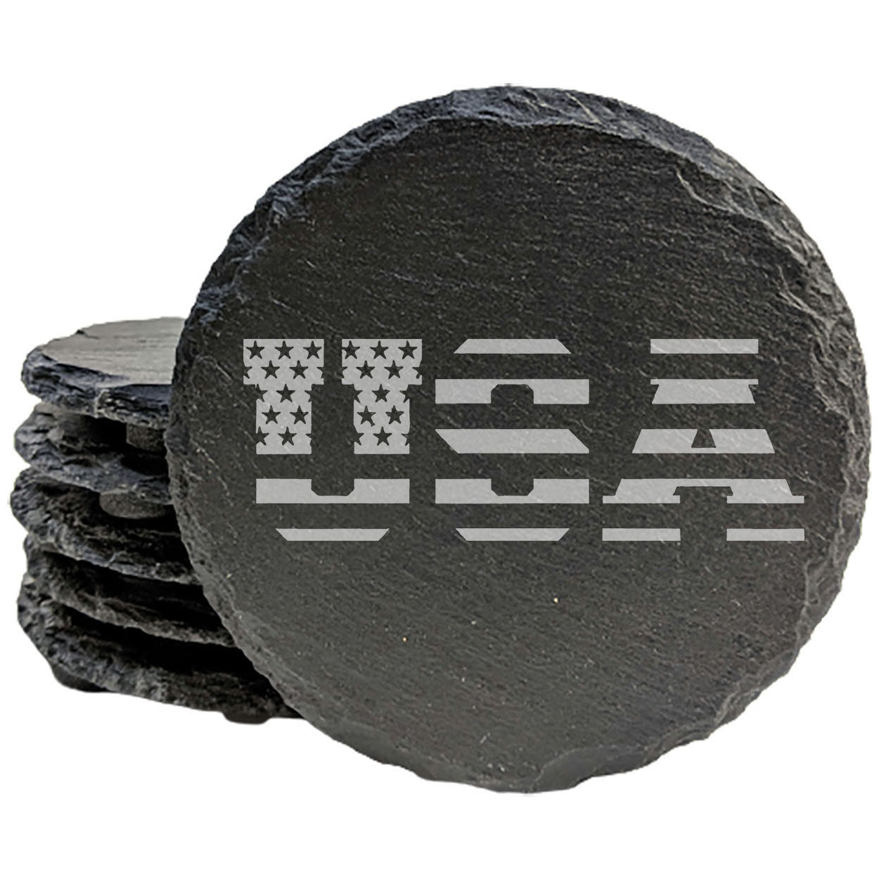 Coast to Coast: Rustic USA Flag Coasters for All
