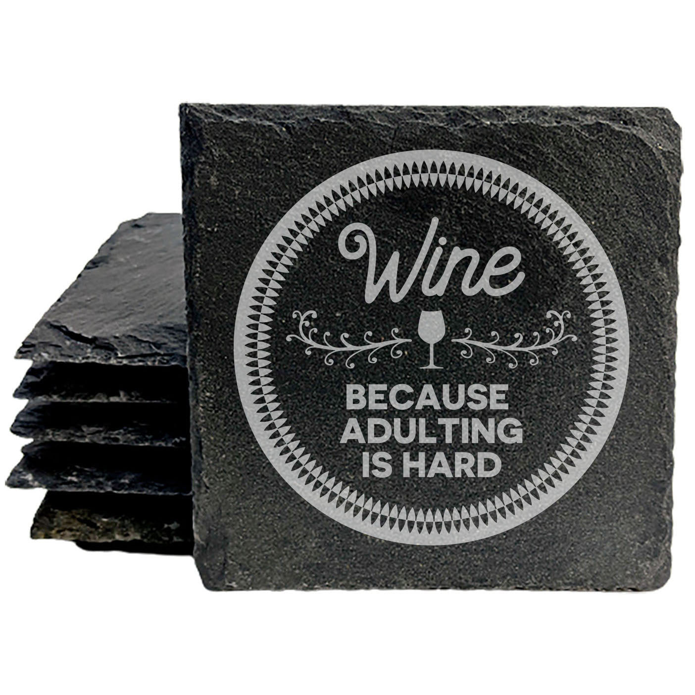 Wine Not? Hilarious "Adulting is Hard" Coasters