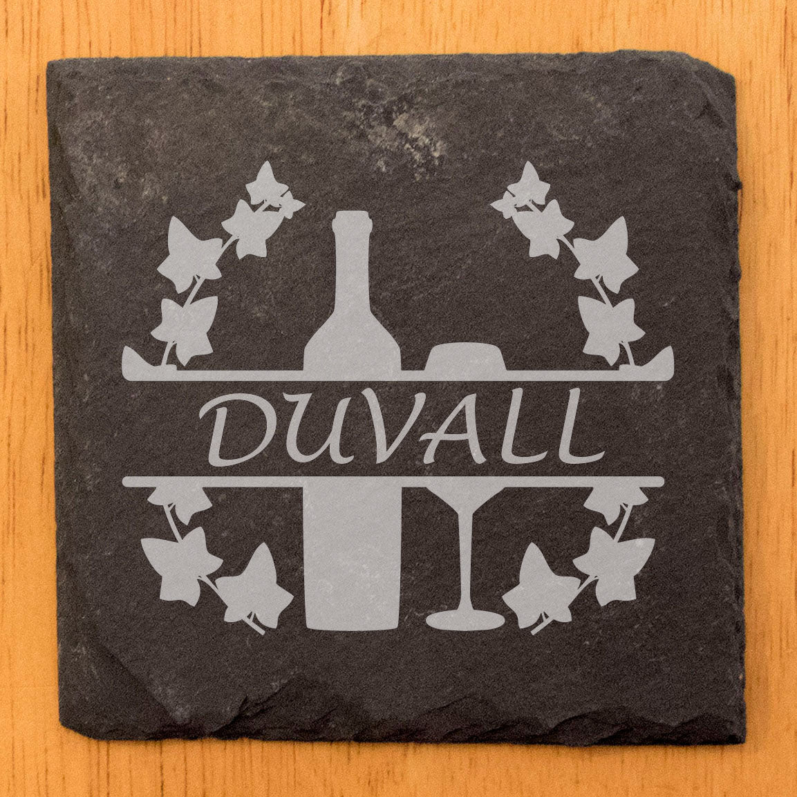 Vine & Glass: Personalized Slate Coasters for Wine Lovers