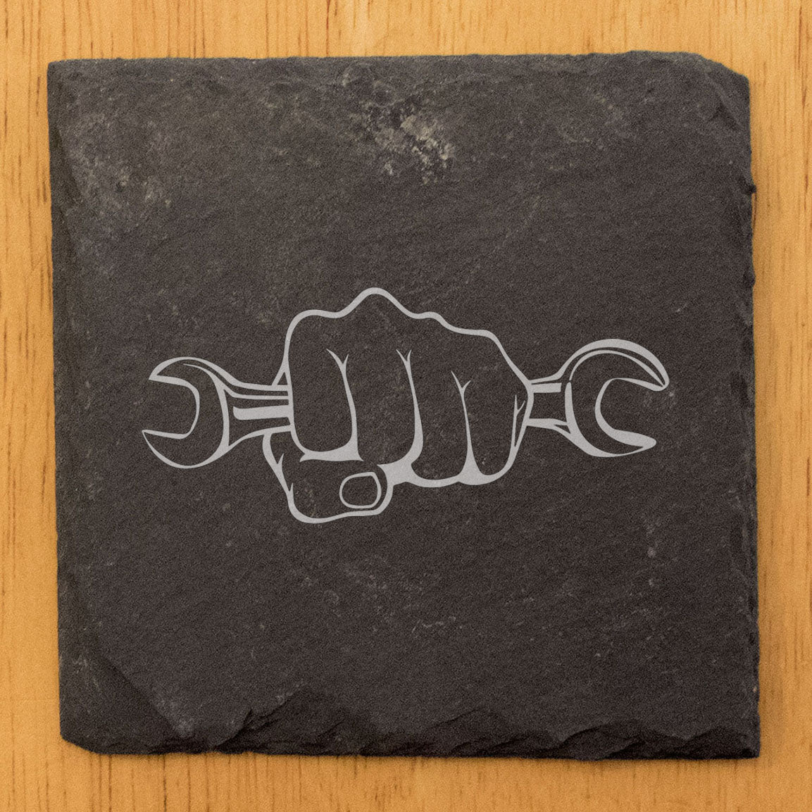 Grip It & Sip It: Wrench-wielding Hand Coasters for Mechanics