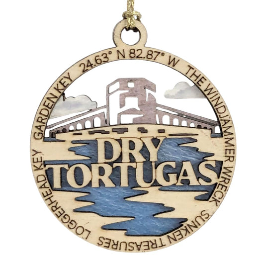 3" Dry Tortugas National Park Ornament / Car Charm - USA Made