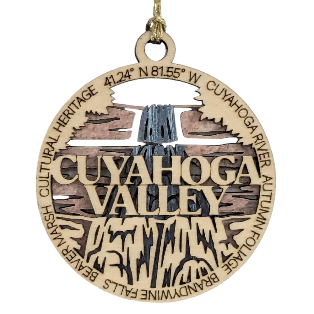 3" Cuyahoga Valley Ornament / Car Charm - USA Made