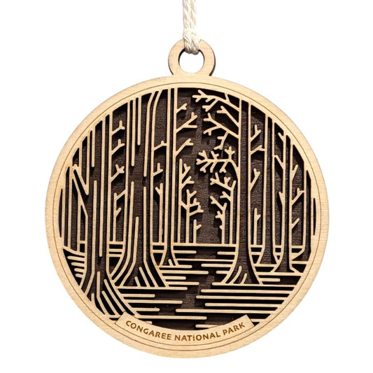 Congaree National Park 3.5" Wooden Ornament