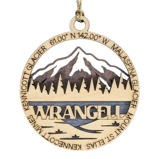 3" Wrangell-St. Elias Ornament / Car Charm - USA Made