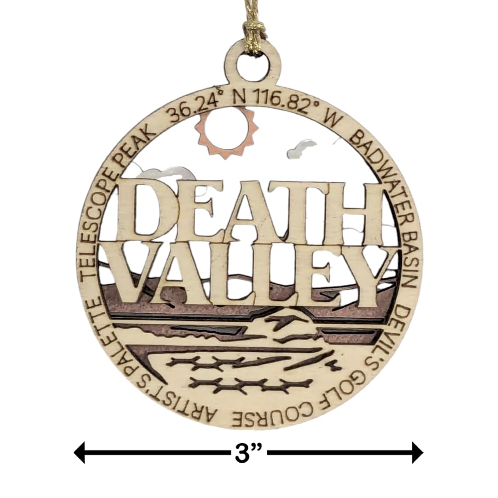 3" Death Valley National Park Ornament / Car Charm - USA Made