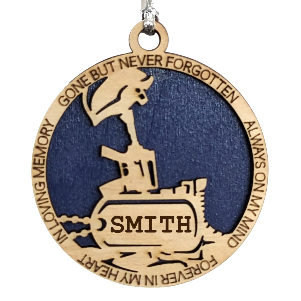 3" Navy Memorial Ornament, Battlefield Cross, Dog Tag