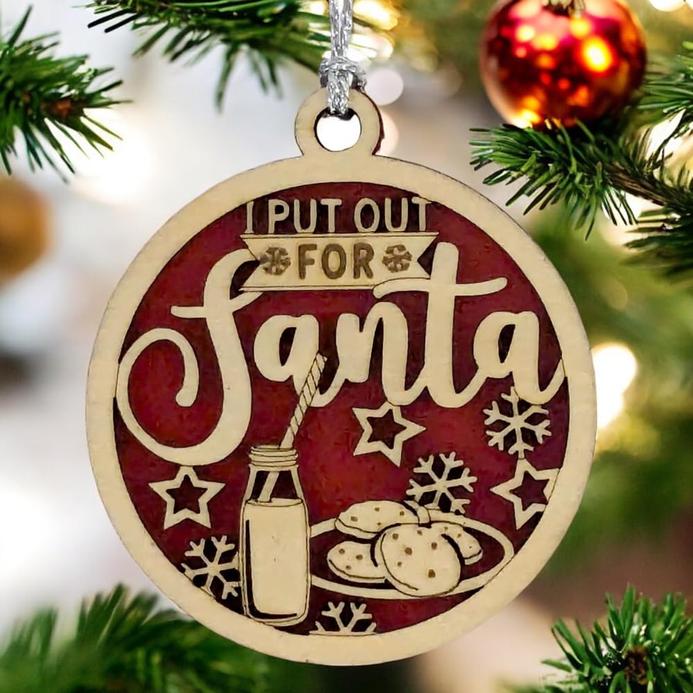 3" "I Put Out for Santa" Funny Christmas Ornament