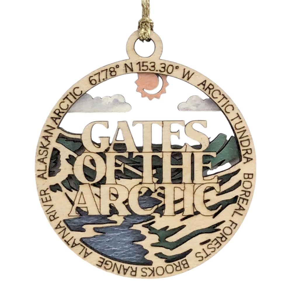3" Gates of the Arctic Ornament / Car Charm - USA Made