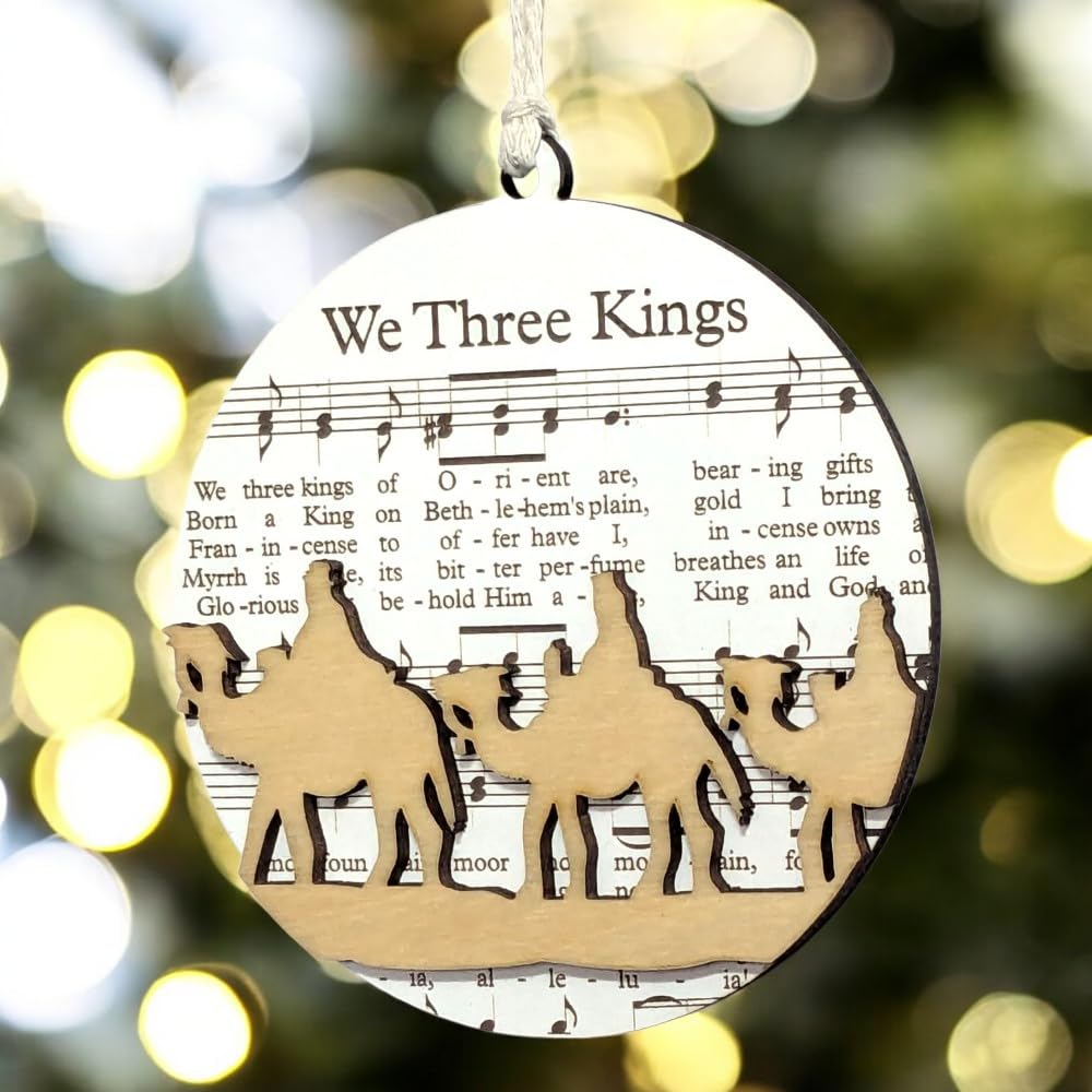 3.5" We Three Kings Camel Christmas Ornament - USA Made