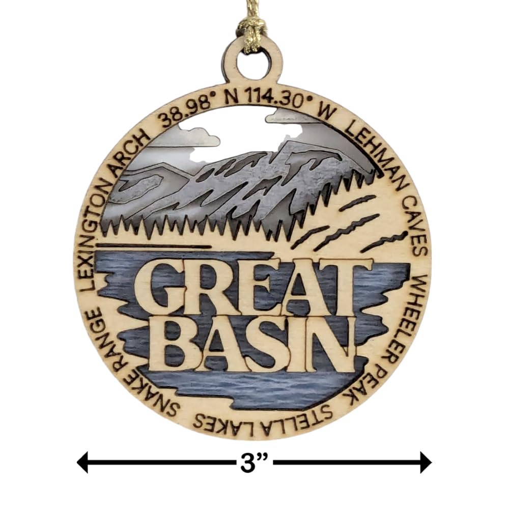 3" Great Basin National Park Ornament / Car Charm - USA Made