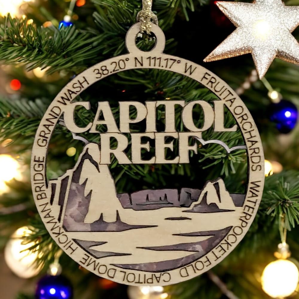3" Capitol Reef National Park Ornament / Car Charm - USA Made
