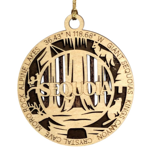 3.5" Sequoia National Park Ornament / Car Charm - USA Made