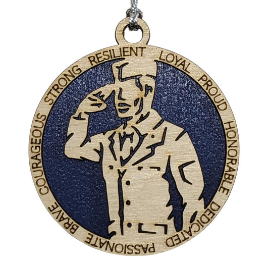 3" Male Airman Dress Uniform Ornament