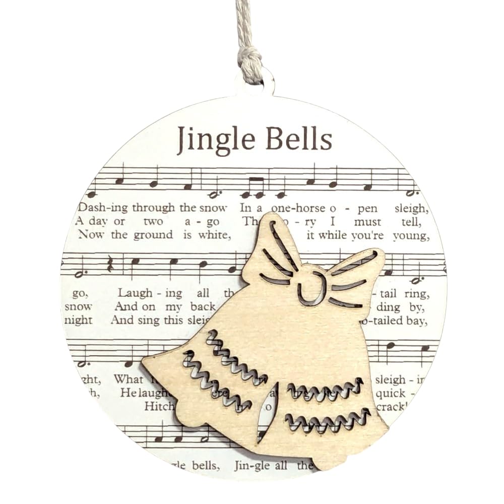 3.5" Jingle Bells Sleigh Bell Christmas Ornament - USA Made