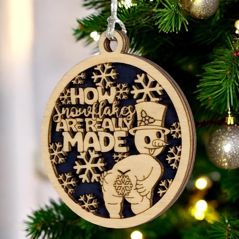 3" "How Snowflakes Are Really Made" Ornament