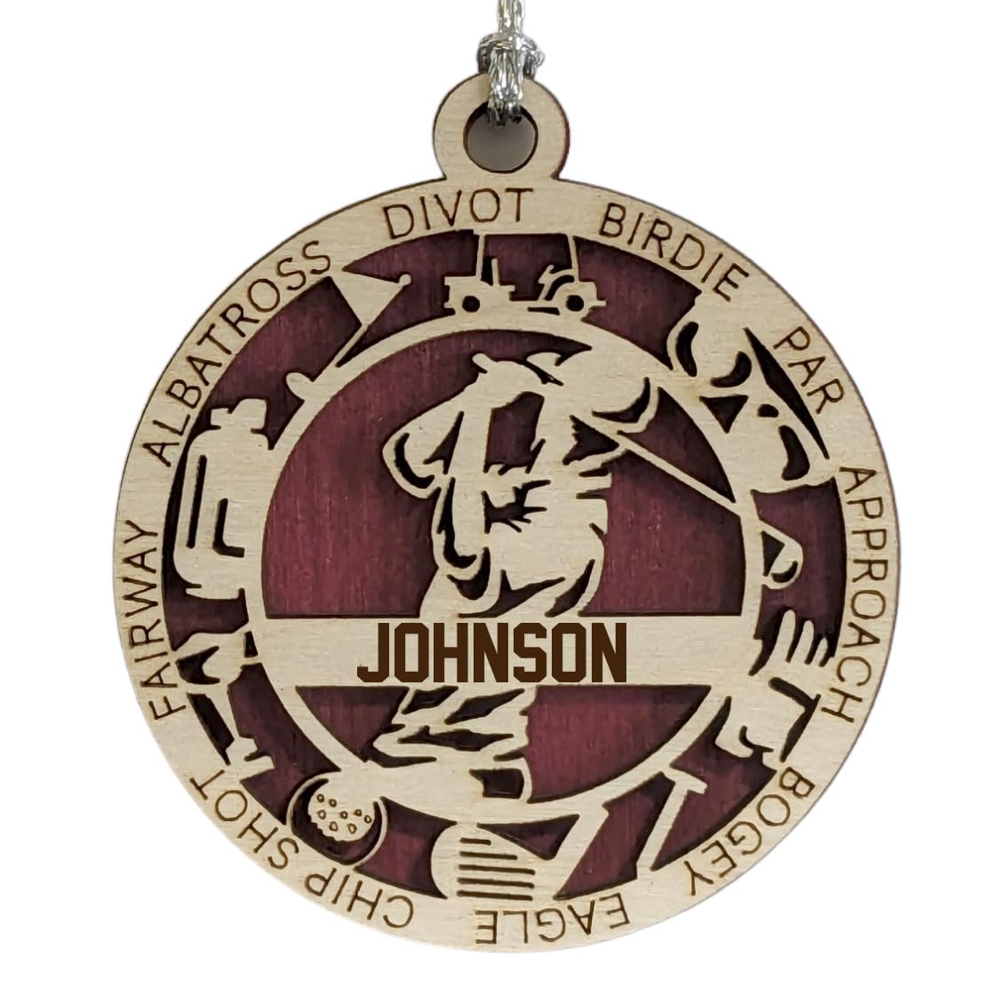 Personalized 3" Male Golf Icon Ornament