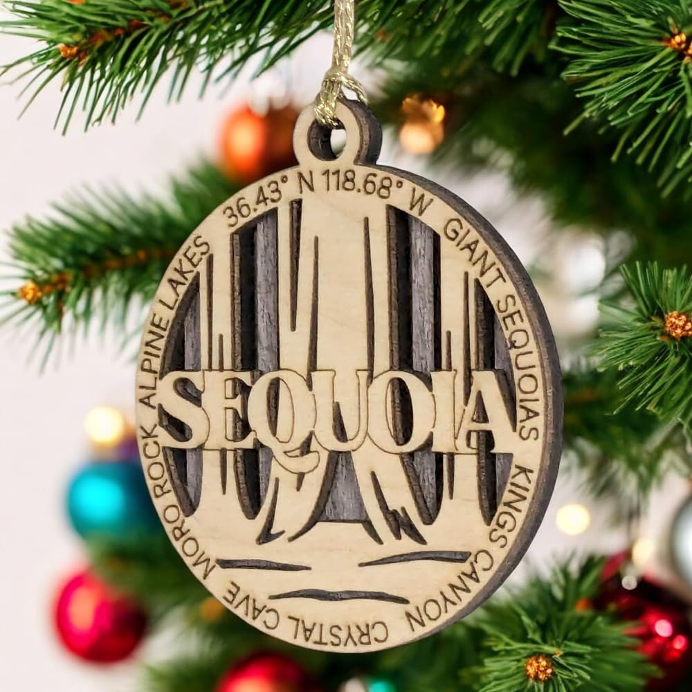 3" Sequoia National Park Ornament / Car Charm - USA Made