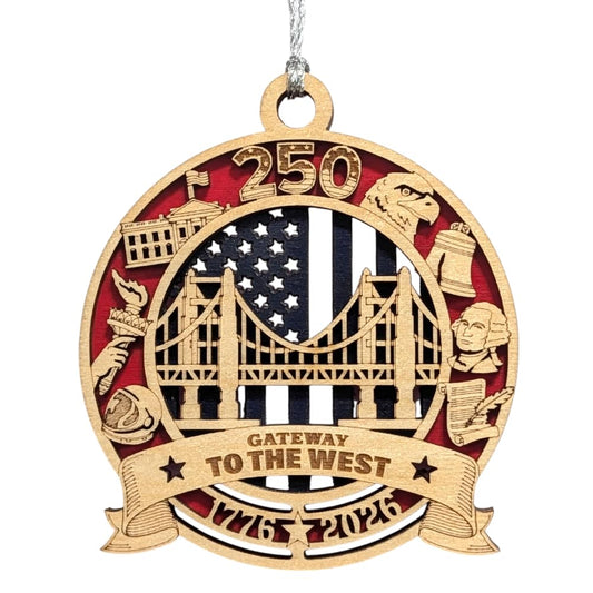 3.5" Gateway to the West Bridge Ornament
