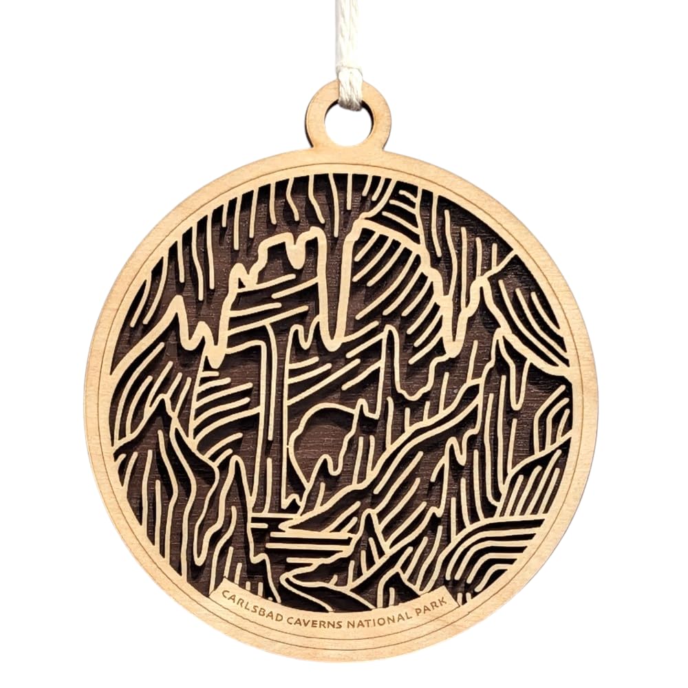 Carlsbad Caverns National Park 3.5" Wood Christmas Ornament