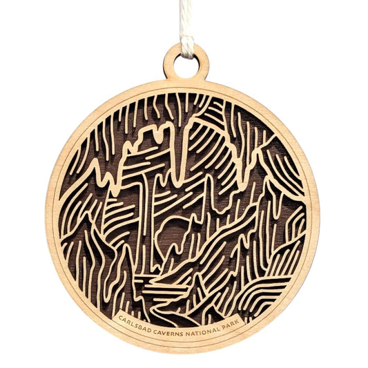Carlsbad Caverns National Park 3.5" Wood Christmas Ornament