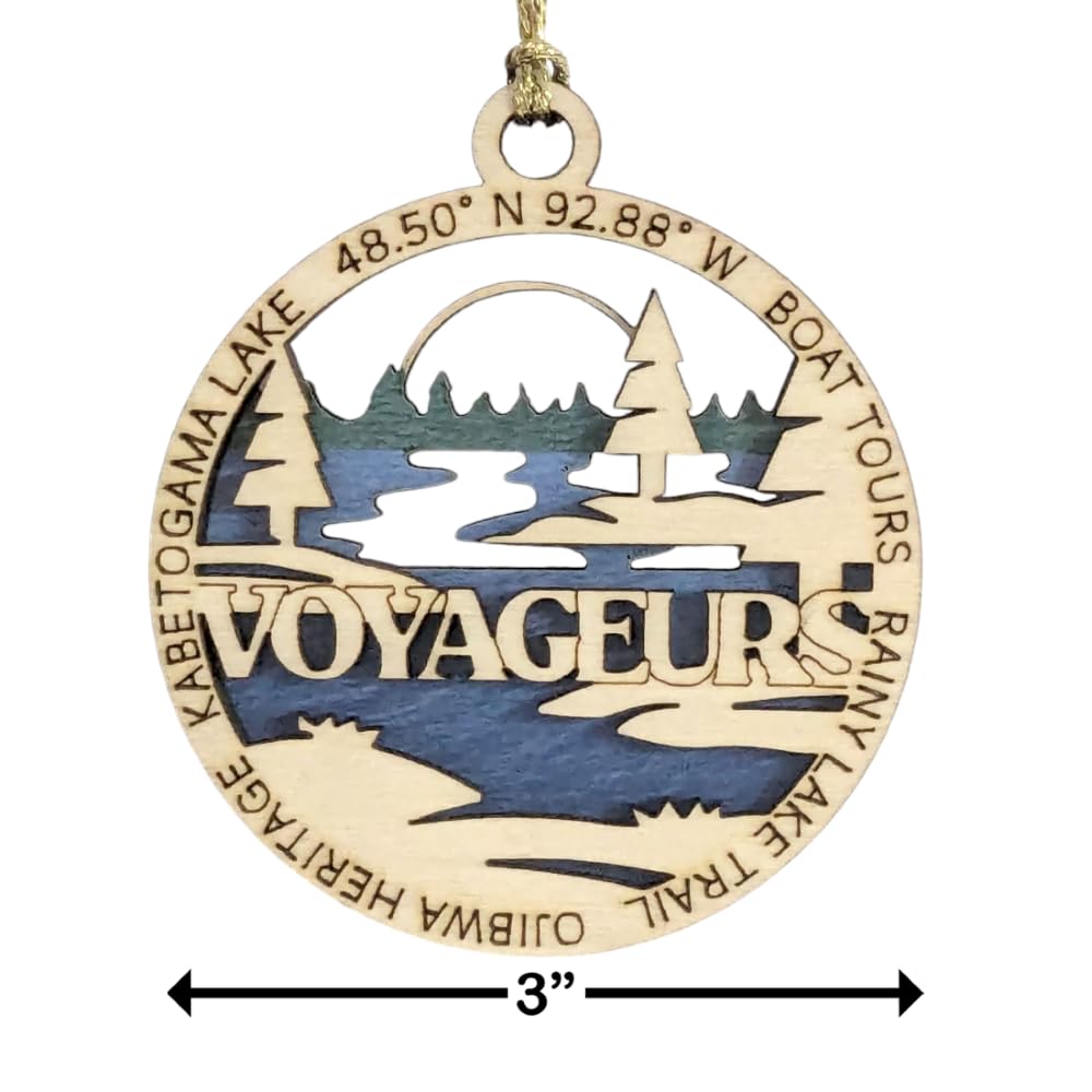3" Voyageurs National Park Ornament / Car Charm - USA Made