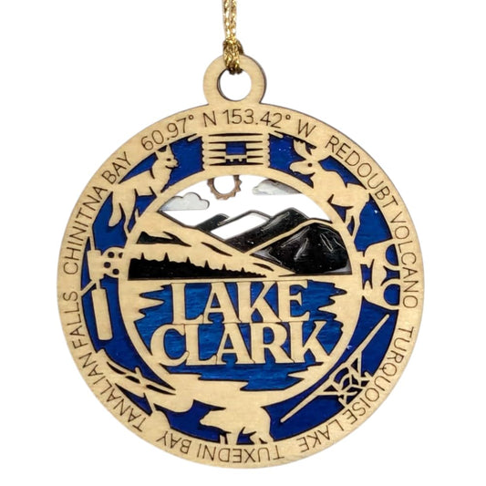 3.5" Lake Clark National Park Ornament / Car Charm - USA Made