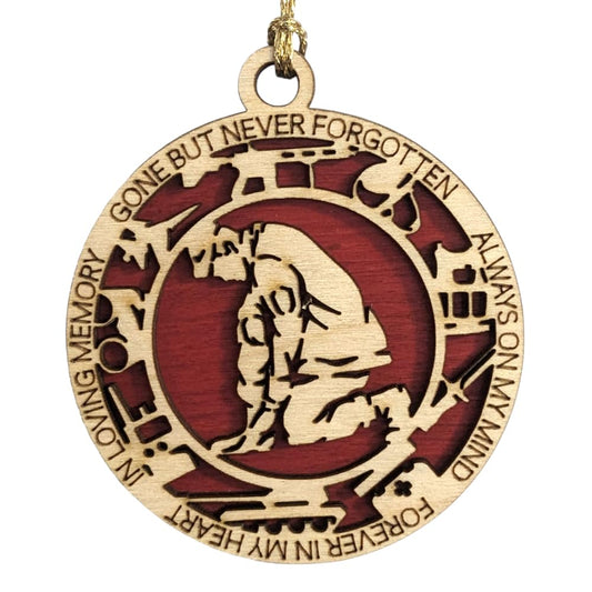 3" Marines Inspired Memorial Ornament, Kneeling, Icons