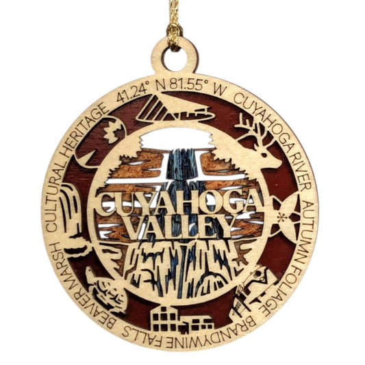 3.5" Cuyahoga Valley Ornament / Car Charm - USA Made