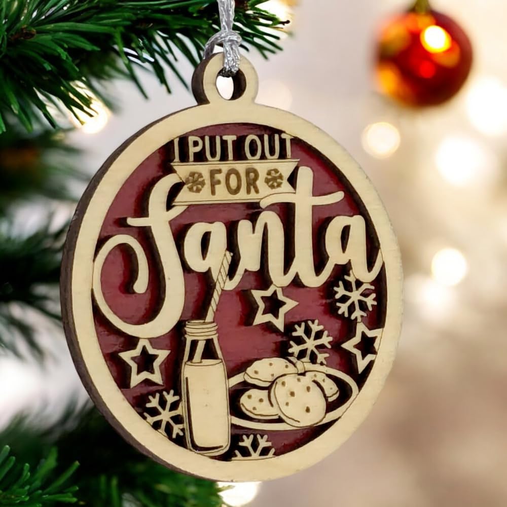 3" "I Put Out for Santa" Funny Christmas Ornament