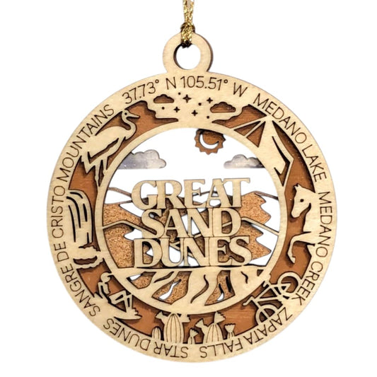 3.5" Great Smoky Mountains Ornament / Car Charm - USA Made