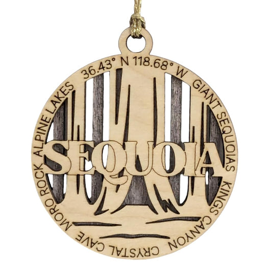 3" Sequoia National Park Ornament / Car Charm - USA Made