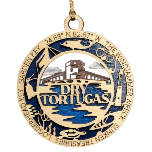 3.5" Dry Tortugas National Park Ornament / Car Charm - USA Made