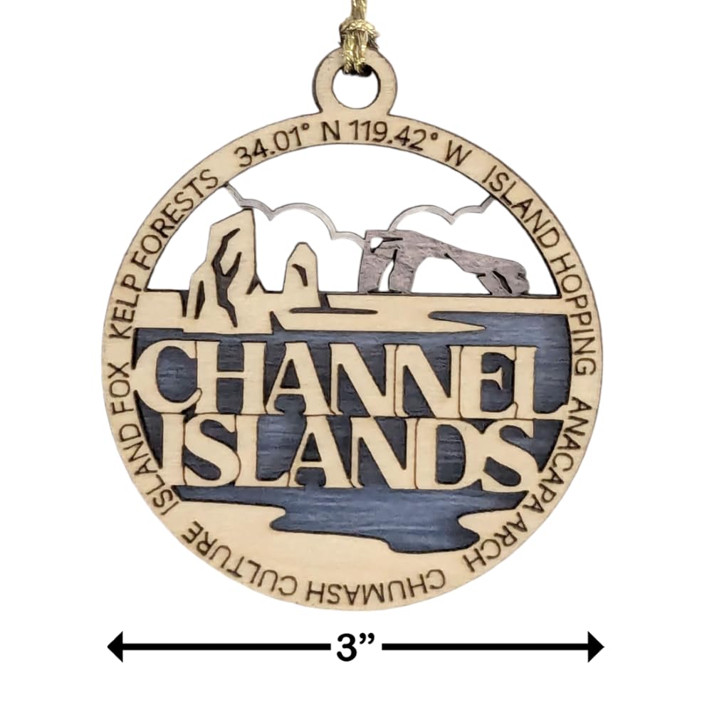 3" Channel Islands Ornament / Car Charm - USA Made