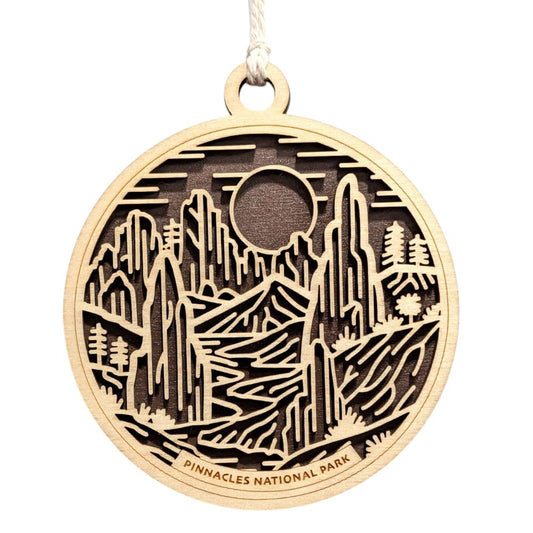 Pinnacles National Park 3.5" Wood Christmas Ornament