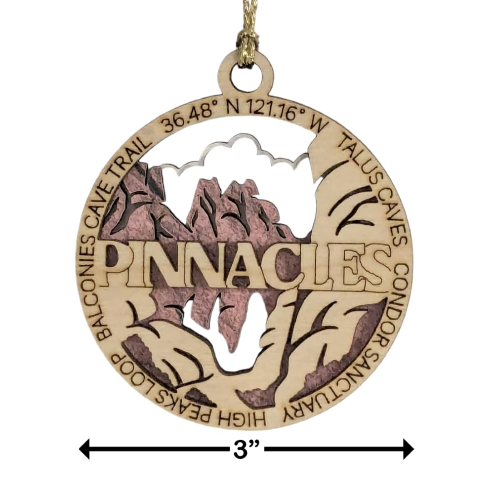 3" Pinnacles National Park Ornament / Car Charm - USA Made
