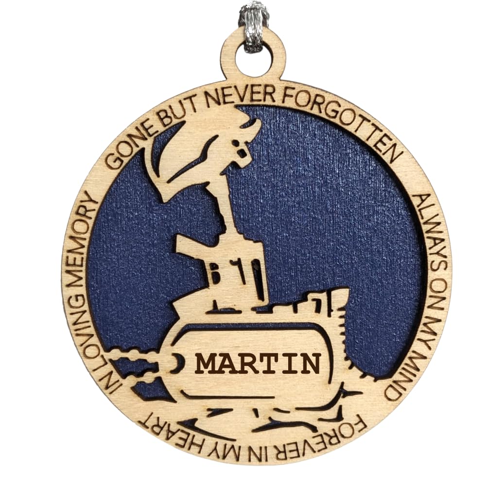 3" Coast Guard Memorial Ornament, Battlefield Cross, Dog Tag