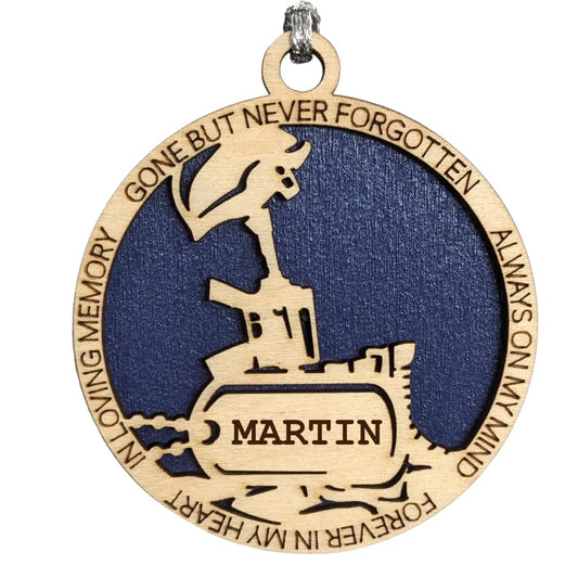 3" Coast Guard Memorial Ornament, Battlefield Cross, Dog Tag