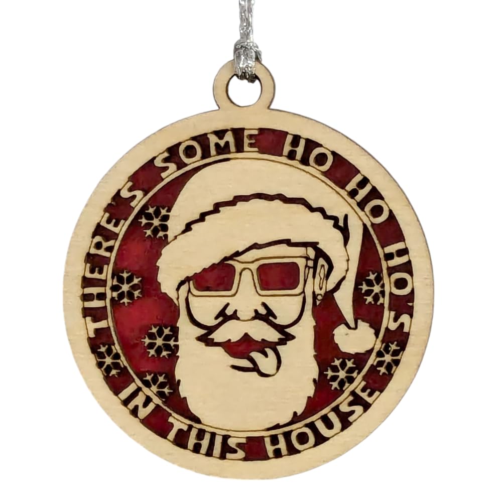 3" "Ho Ho Hos" Funny Santa Christmas Ornament