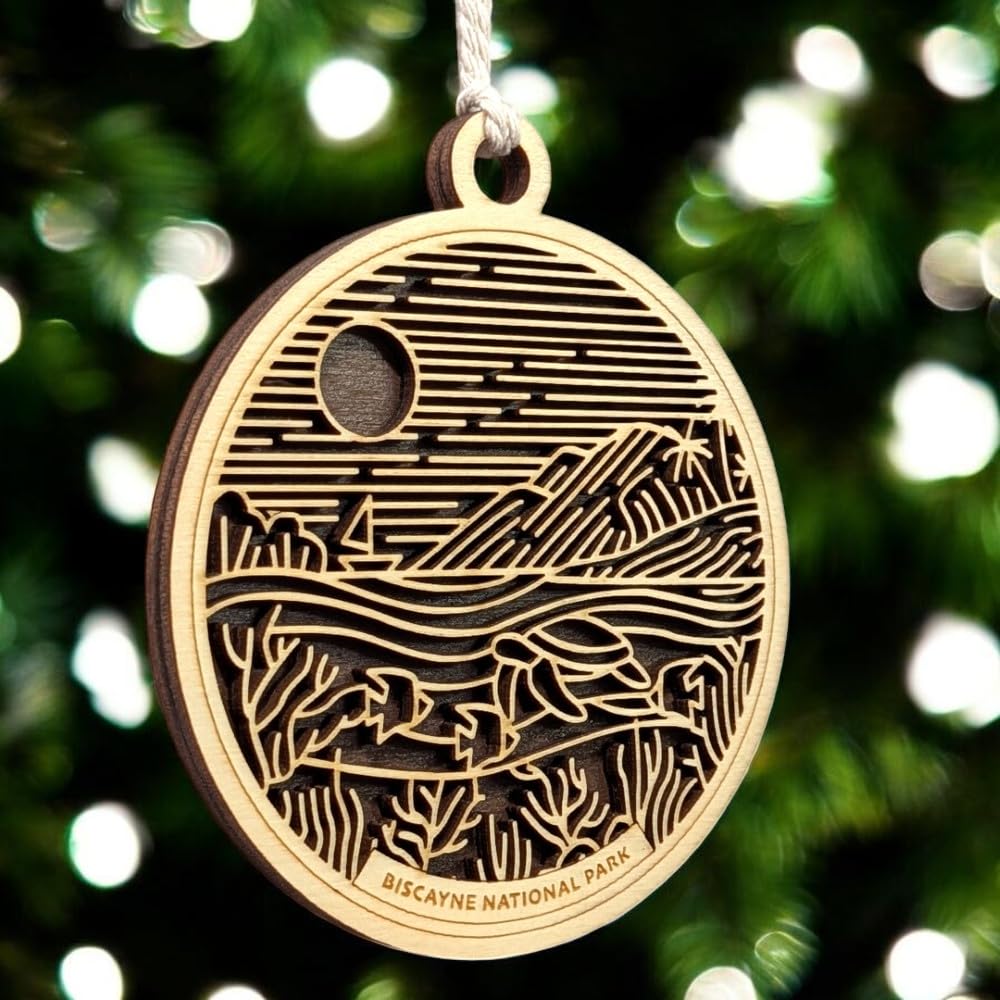 Biscayne National Park 3.5" Wooden Ornament