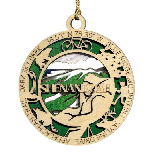 3.5" Shenandoah National Park Ornament / Car Charm - USA Made